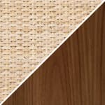 48" width - cane / walnut