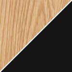 72" width - white oak / ebonized wood