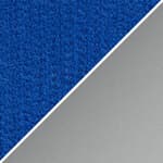 cobalt felt / silver base