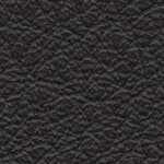 florence knoll relaxed sofa / riva black leather upholstery