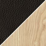 thor leather, 301 black / ash frame, white oil
