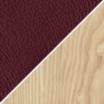 thor leather, 332 burgundy / ash frame, white oil
