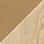thor leather, 325 beige / ash frame, white oil