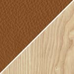 thor leather, 307 cognac / ash frame, white oil
