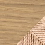 natural papercord seat / oak, oiled
