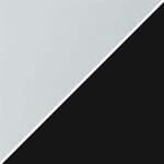 clear glass / semi-matte black base