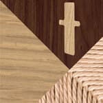 oak & walnut, oil / natural papercord