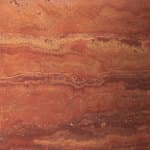 indoor only - burnt red travertine