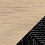 black papercord / oak, white pigment oil