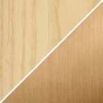 ash top - blonde M71 finish / brushed brass base