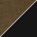 structured bronze glass / semi-matte black base