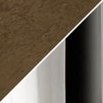 structured bronze glass / chrome base