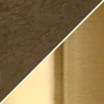 structured bronze glass / semi-matte brass base