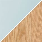 natural oak base / glass top