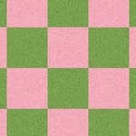 olive/pink checker