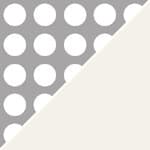 grey seat / white frame