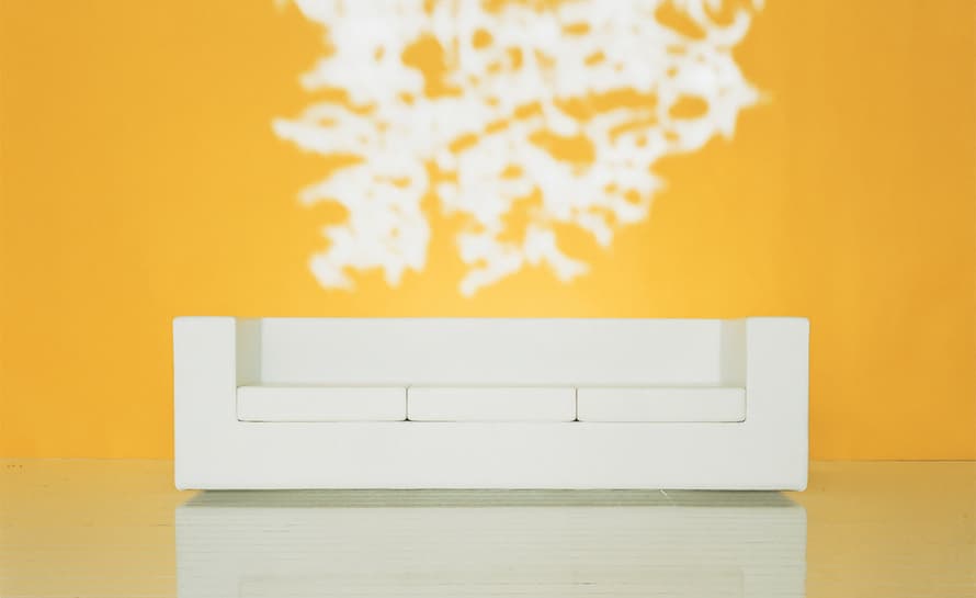 throw-away three seat sofa