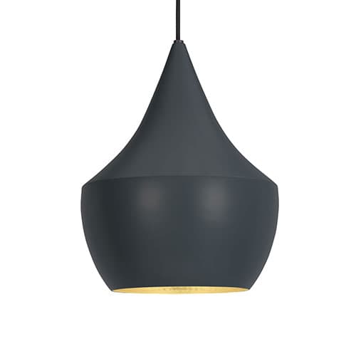beat fat led pendant light / matt black