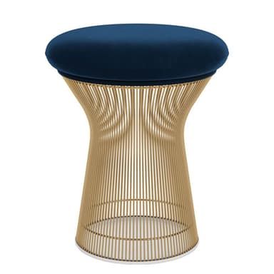 platner gold plated stool