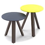 tre side table with lacquer top