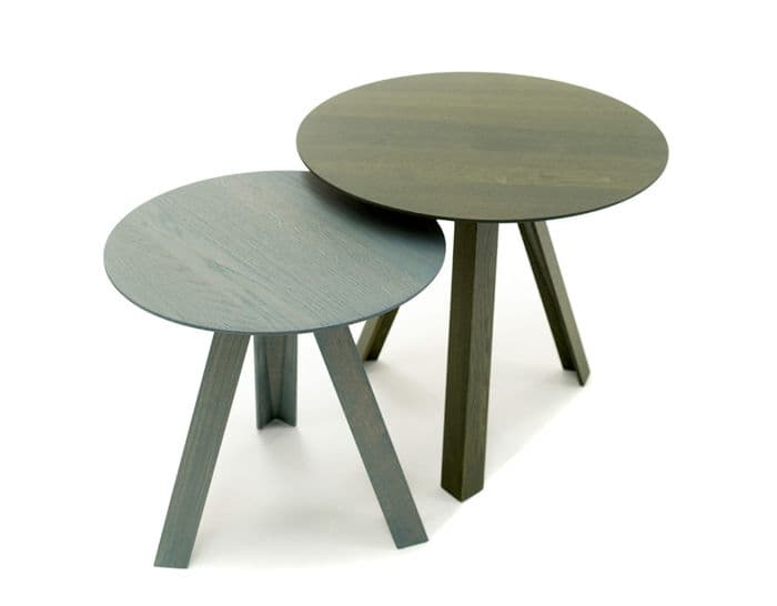 tre side table with wood top