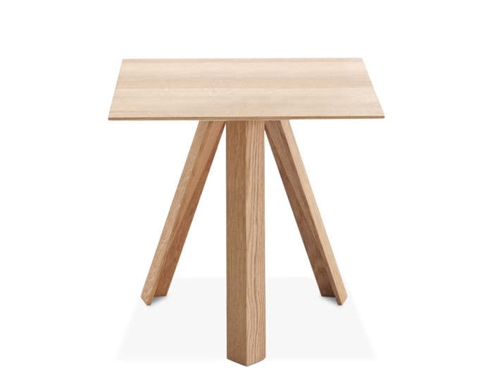 tre side table with wood top