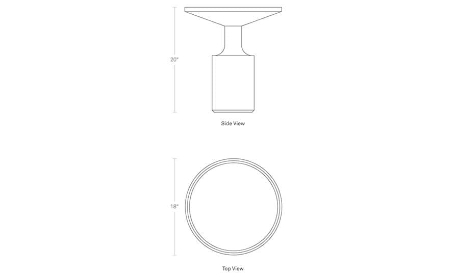 turn tall side table
