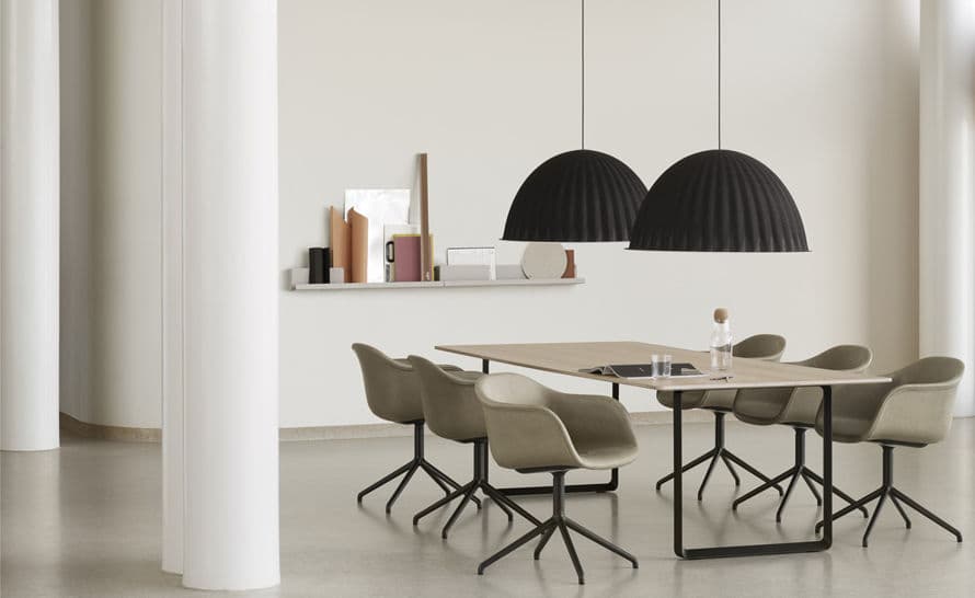 under the bell pendant lamp