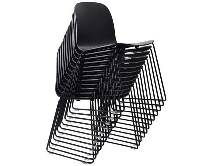 visu chair with sled base