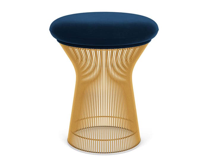 platner gold plated stool