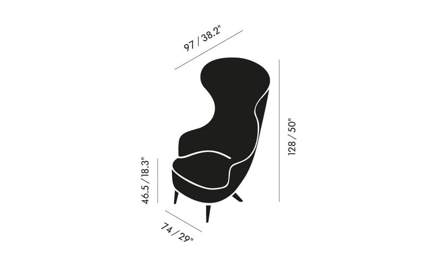wingback lounge chair