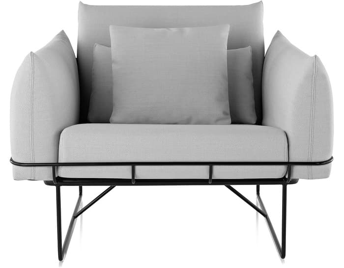 wireframe lounge chair