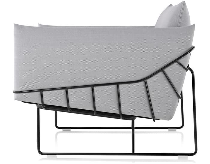 wireframe lounge chair