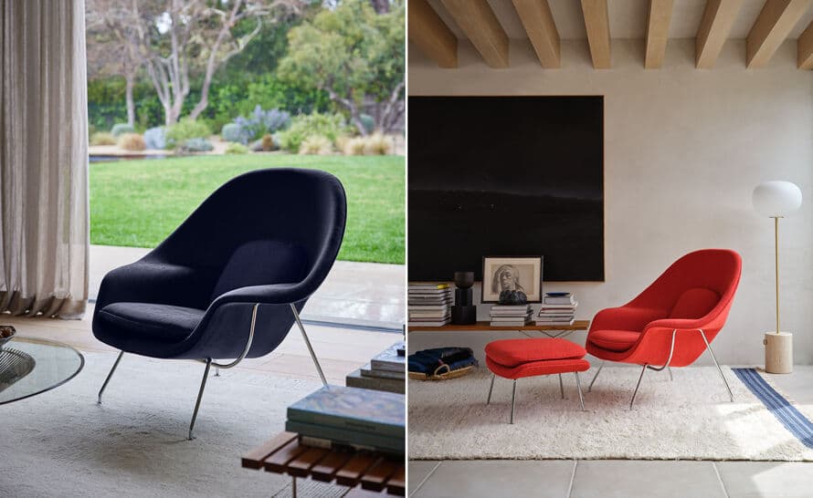 womb lounge chair & ottoman