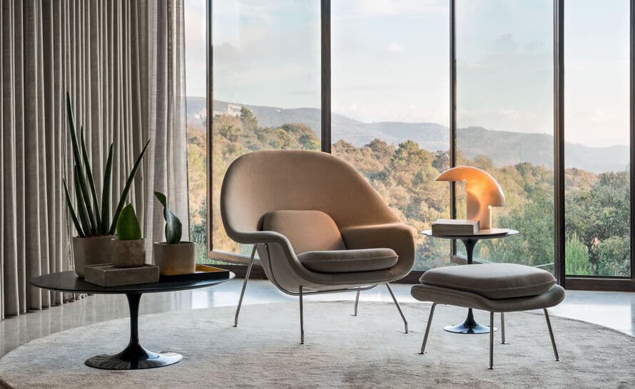 womb lounge chair & ottoman