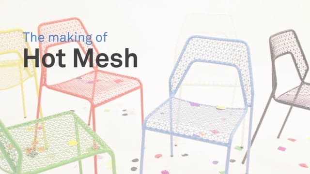 hot mesh ottoman video