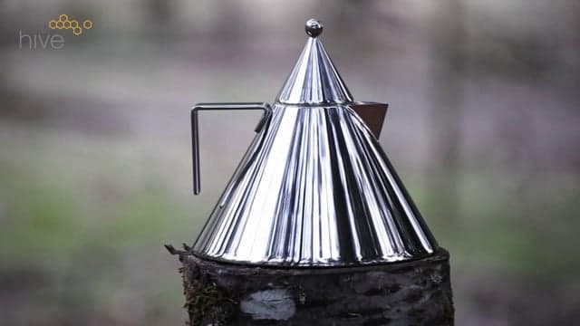 alessi il conico kettle video