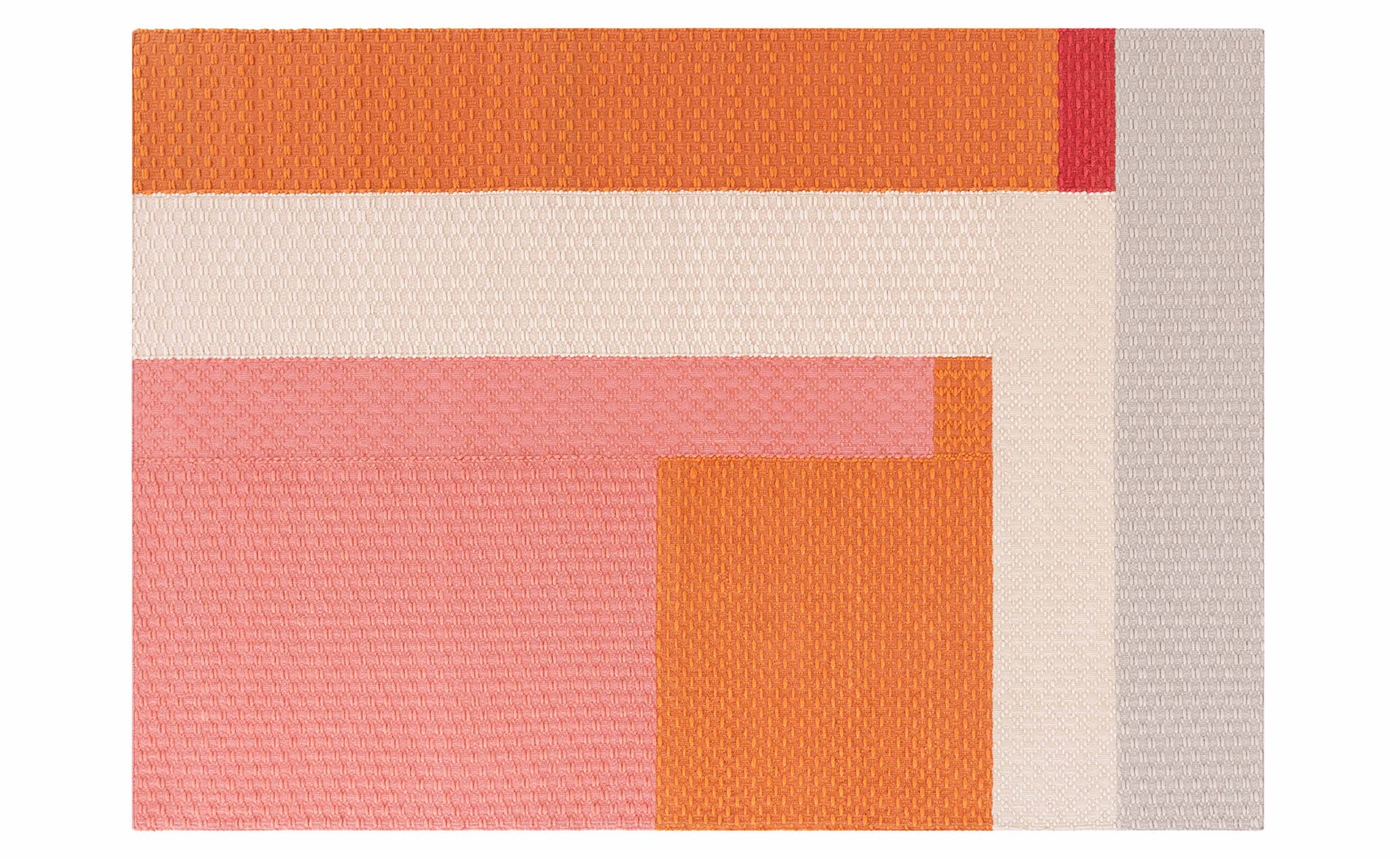Weave Meeting Point Rug / 5'7" x 7'11" - orange