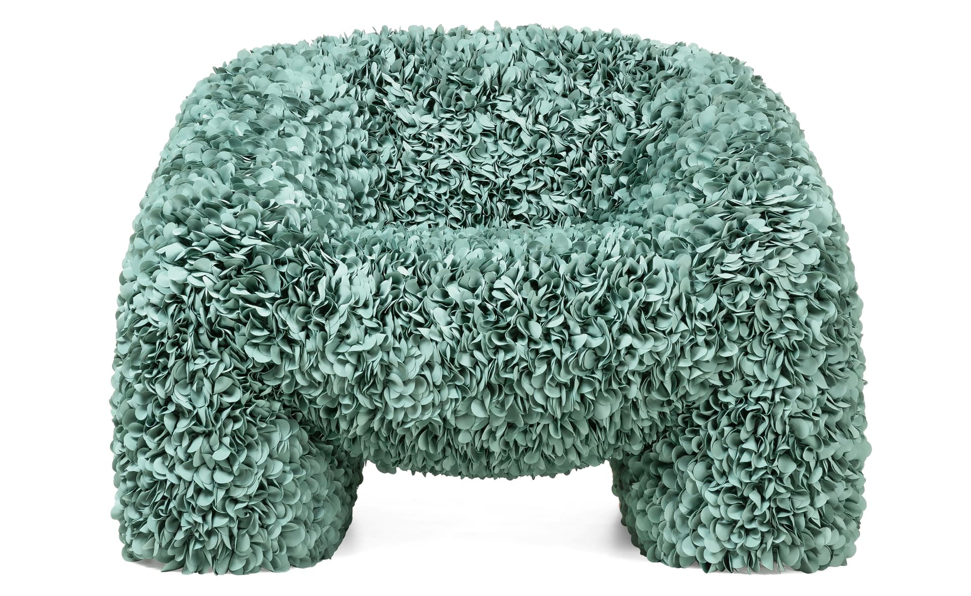 Hortensia Armchair / hortensia petals / sage