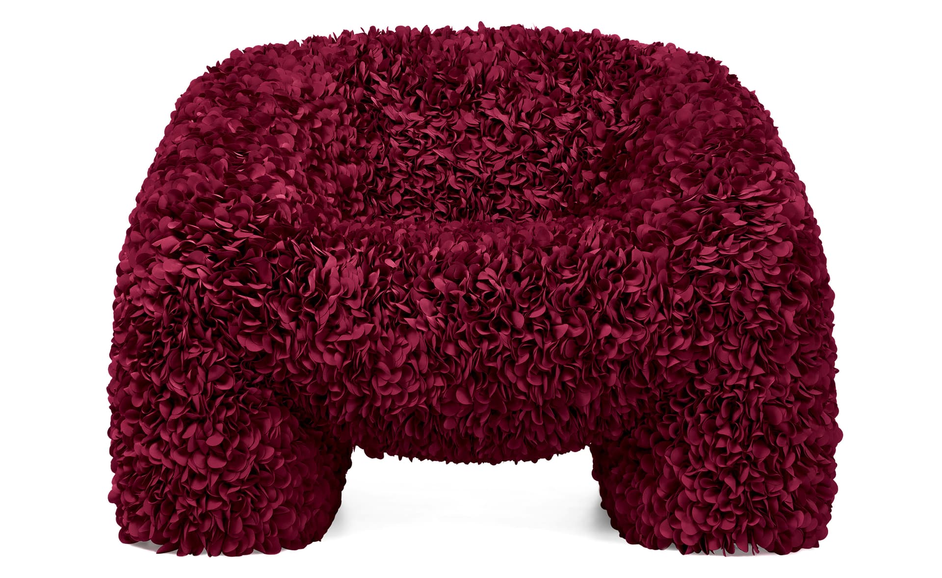 Hortensia Armchair / hortensia petals / wine