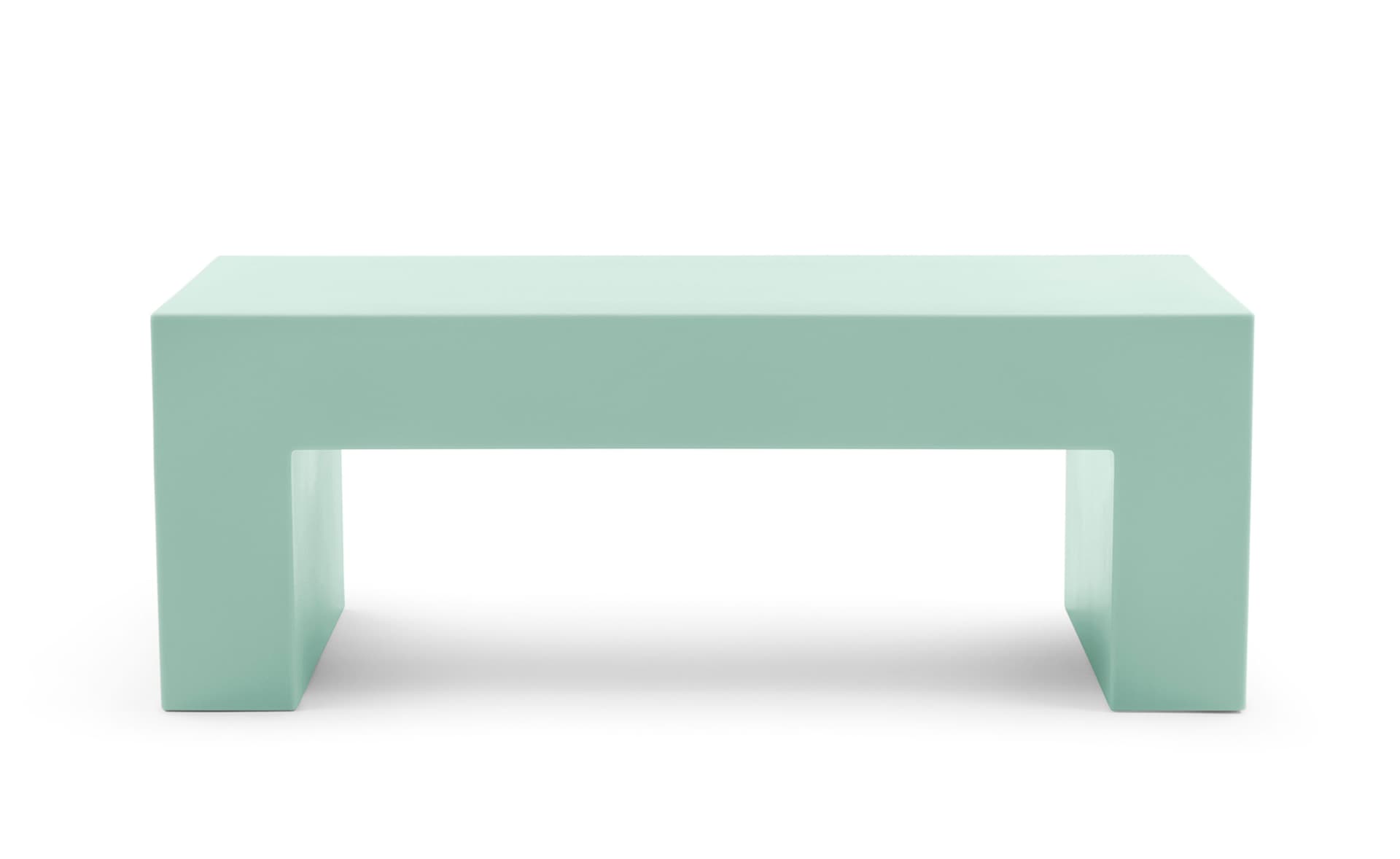 vignelli bench / small bench / celadon