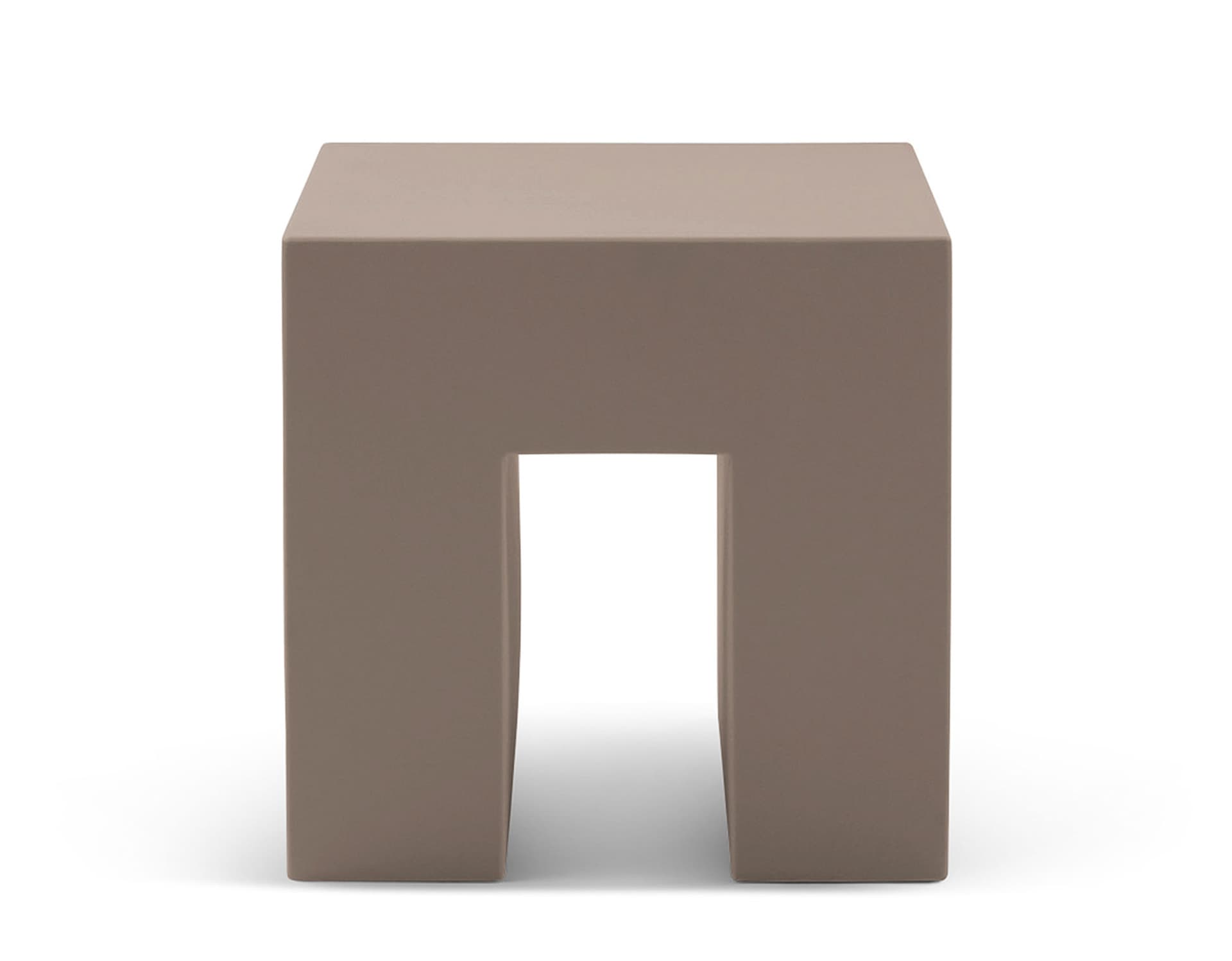 vignelli cube / brown