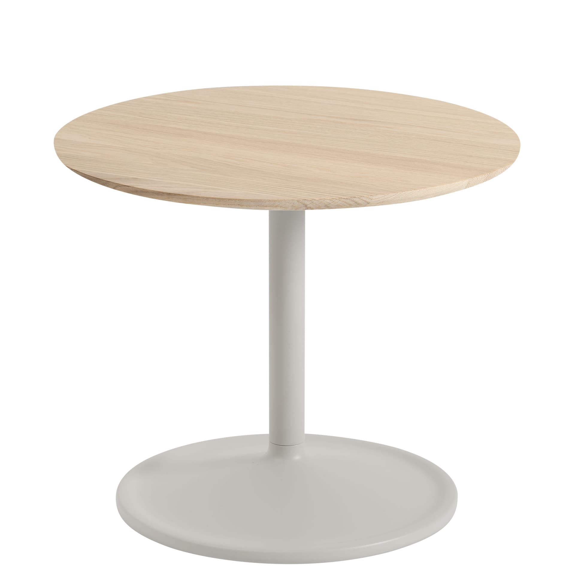 Soft Side Table / 18.9" diameter x 15.7" h - oak / grey