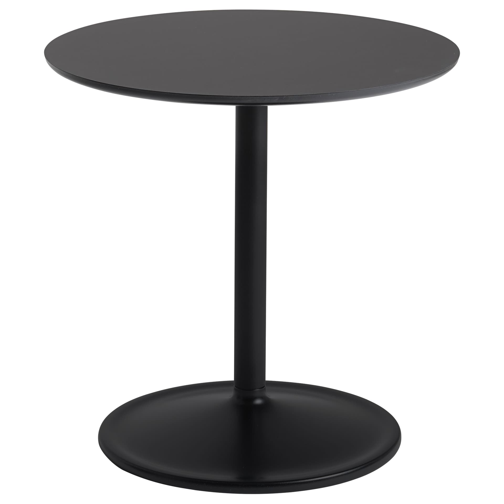 Soft Side Table / 18.9" diameter x 18.9" h - black nanolaminate / black