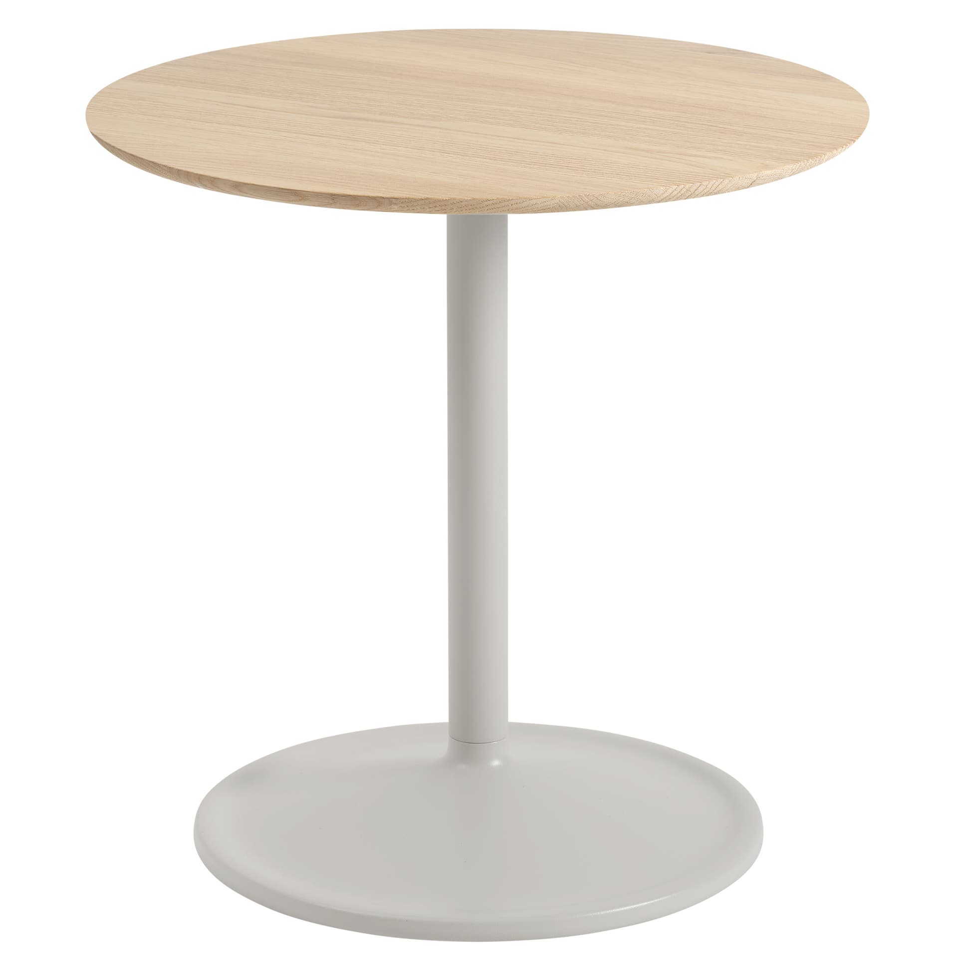 Soft Side Table / 18.9" diameter x 18.9" h - oak / grey
