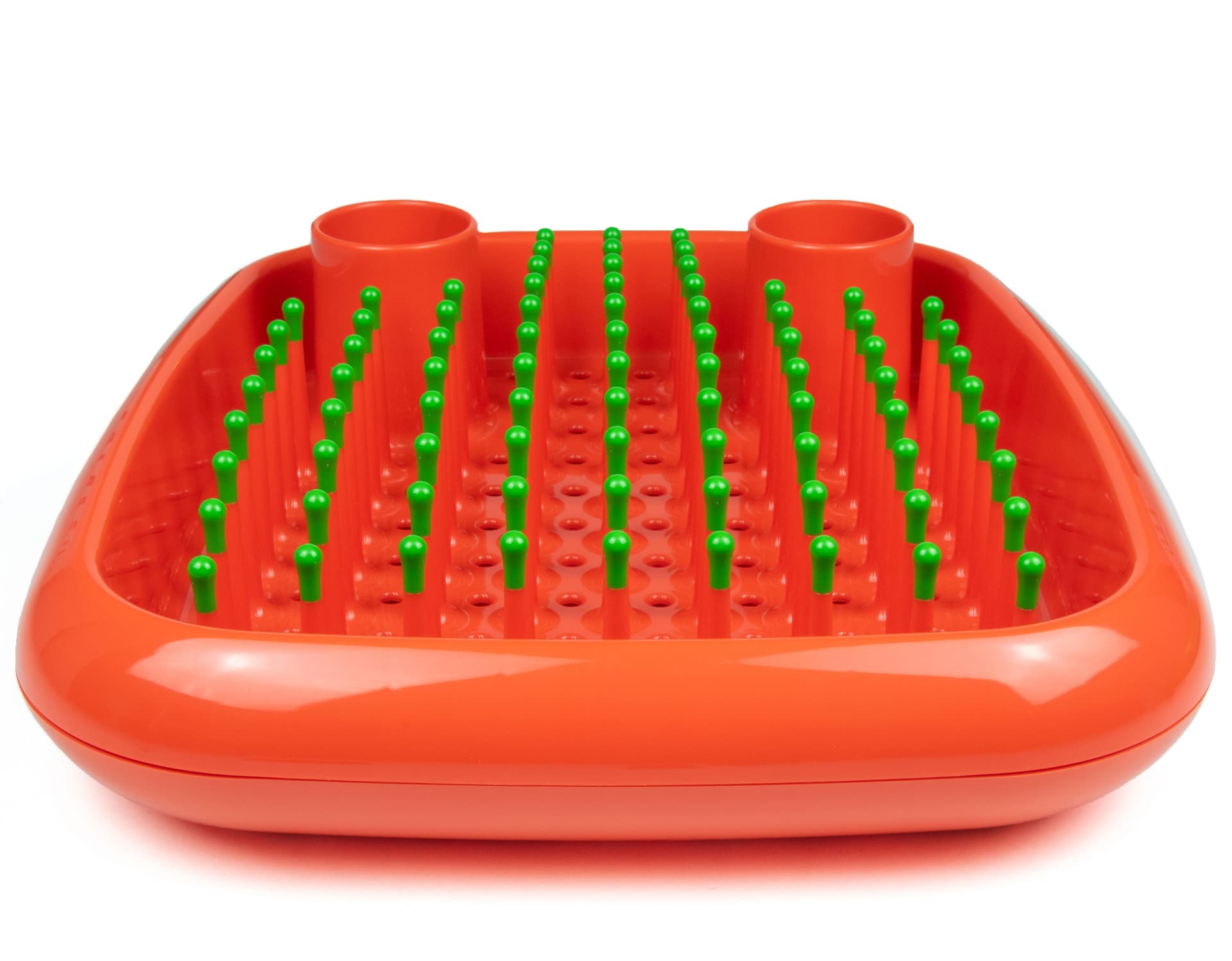 magis dish doctor / orange glossy with green tips