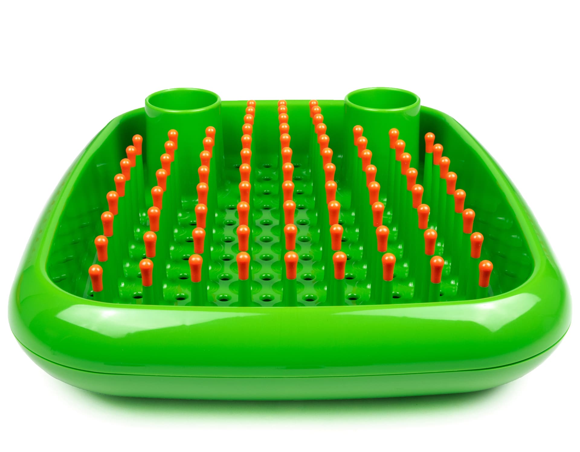 magis dish doctor / green glossy with orange tips