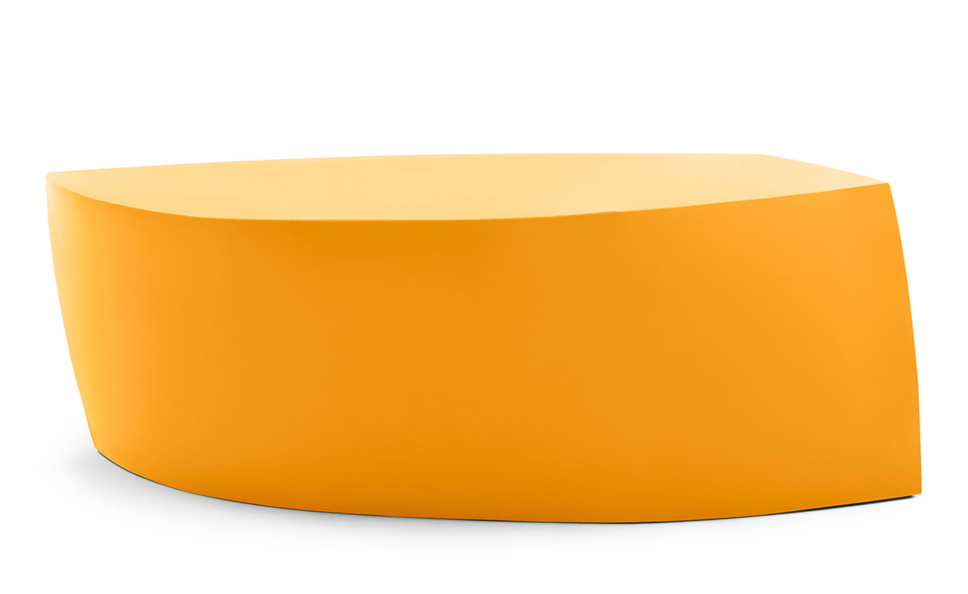 frank gehry furniture collection bench / yellow