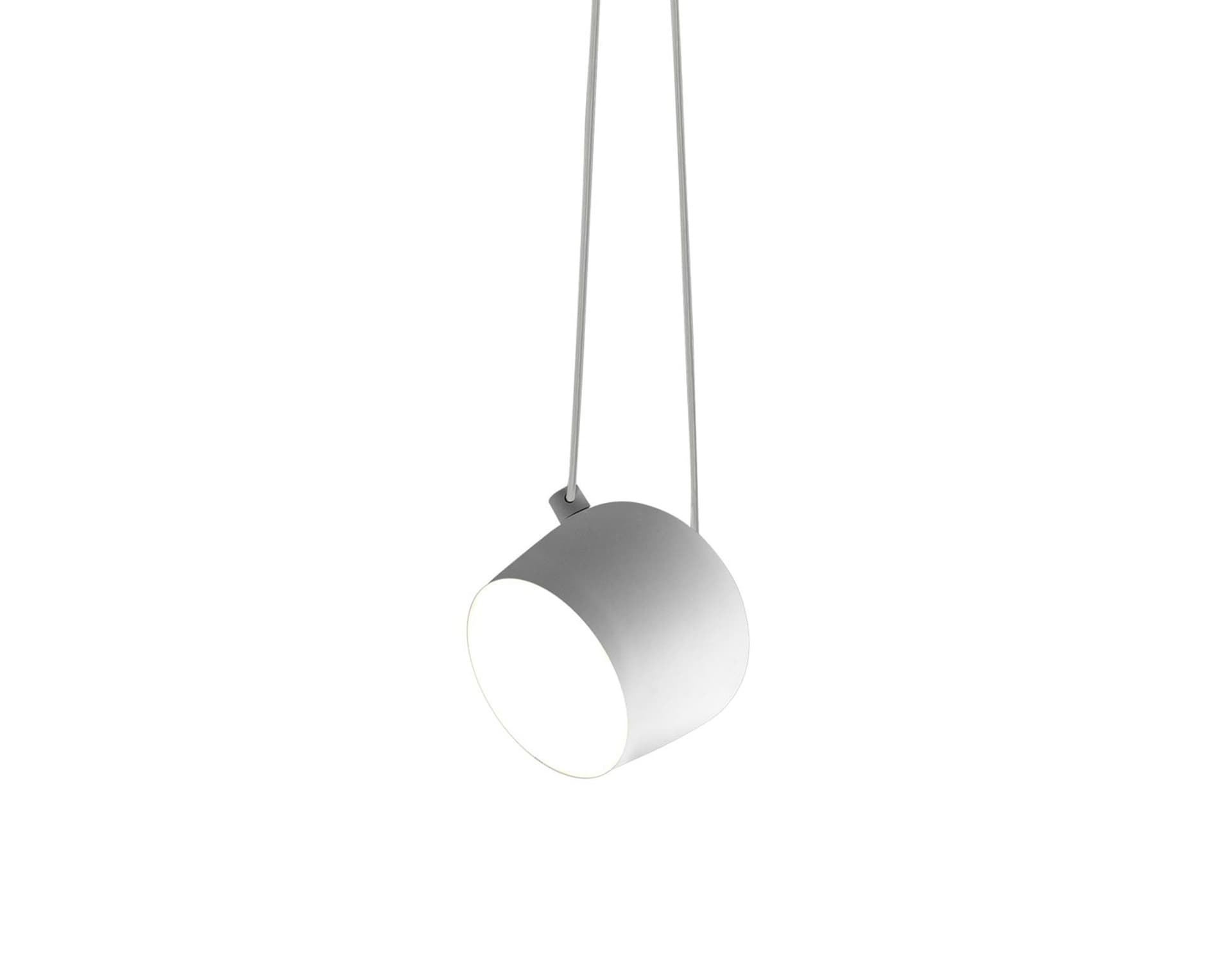aim pendant lamp / small / white / add multi-pendant black canopy