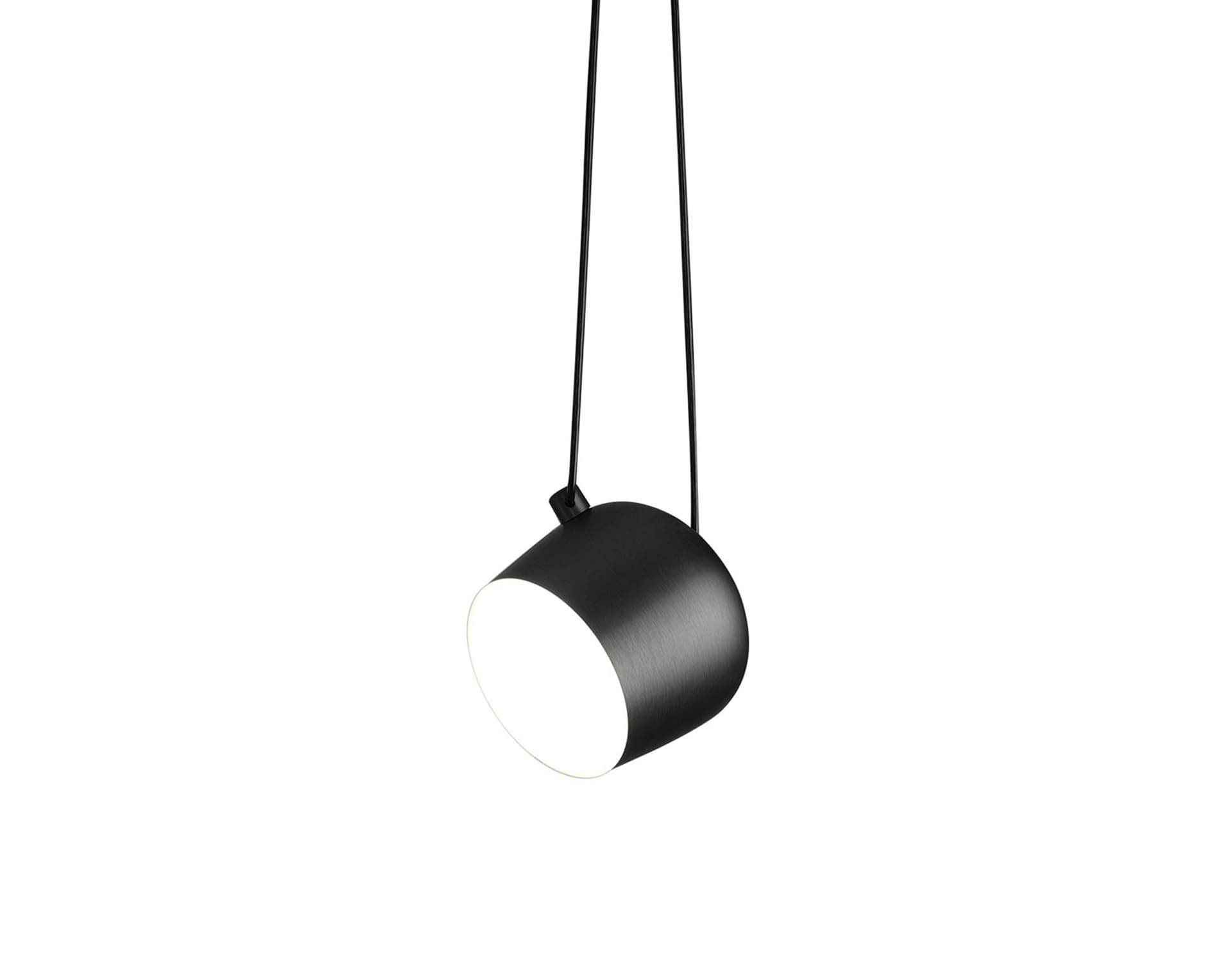 aim pendant lamp / small / black / add multi-pendant black canopy